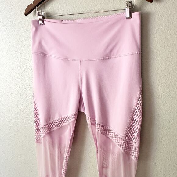 Victoria's Secret ‎ Lavender Fishnet Mesh Knockout 7/8 Tight women's size large - Picture 3 of 14